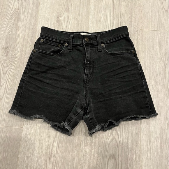 Madewell Pants - Madewell Black Denim Shorts 24